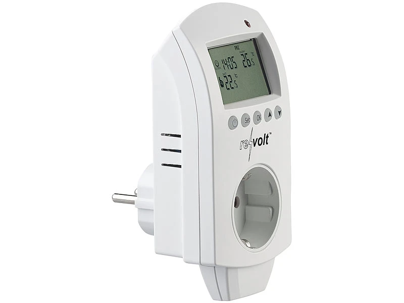 Revolt Frostwächter Steckdose:Digitales Steckdosen-Thermostat Für Heiz- & Klimageräte, 3.680 Watt 1 Revolt Frostwächter Steckdose:Digitales Steckdosen-Thermostat Für Heiz- & Klimageräte, 3.680 Watt