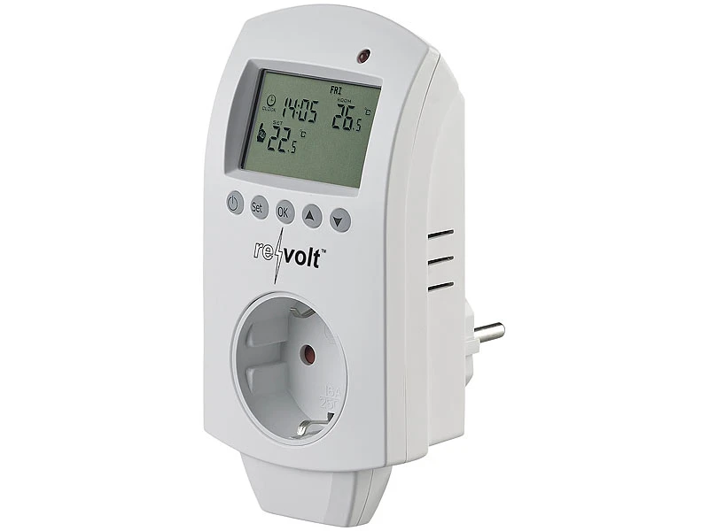 Revolt Frostwächter Steckdose:Digitales Steckdosen-Thermostat Für Heiz- & Klimageräte, 3.680 Watt 2 Revolt Frostwächter Steckdose:Digitales Steckdosen-Thermostat Für Heiz- & Klimageräte, 3.680 Watt – Bild 2