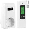 Revolt Thermostat Funk:Steckdosen-Thermostat Mit Mobiler Steuereinheit Für Heiz- & Klimagerät