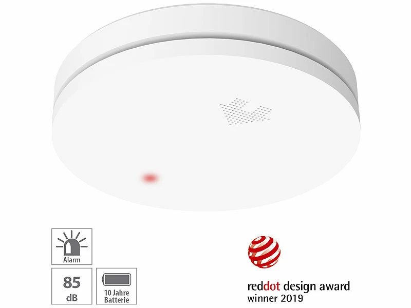 VisorTech Optische Rauchwarnmelder:3er-Set Fotoelektrische Slim-Rauchwarnmelder, 10-Jahres-Batterie, VDS 9 VisorTech Optische Rauchwarnmelder:3er-Set Fotoelektrische Slim-Rauchwarnmelder, 10-Jahres-Batterie, VDS – Bild 9