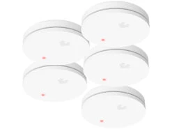 VisorTech Rauchmelder VdS:5er-Set Fotoelektrische Slim-Rauchwarnmelder, 10-Jahres-Batterie, VDS -Shop Für Smart-Home-Produkte zx2944 6