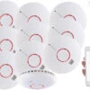 VisorTech WLAN Rauchmelder:10er-Set WLAN-Rauch- & Hitzemelder Mit Weltweiter App-Benachrichtigung
