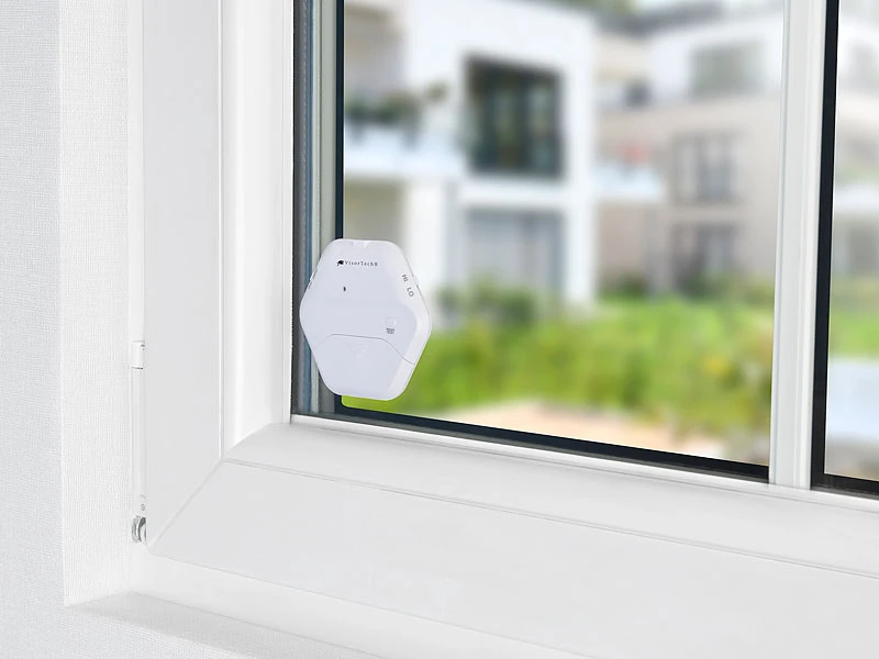 VisorTech Fensteralarme:4er-Set Extradünne Glasbruchmelder, 2 Stufen, 95 DB, 54 Monate 9 VisorTech Fensteralarme:4er-Set Extradünne Glasbruchmelder, 2 Stufen, 95 DB, 54 Monate – Bild 9