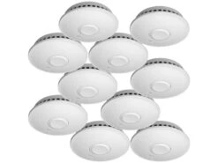 VisorTech Vernetzte Rauchmelder:10er-Set Vernetzbare Funk-Rauchmelder, 85 DB, VdS, 10-J.-Batterie -Shop Für Smart-Home-Produkte zx3046 1