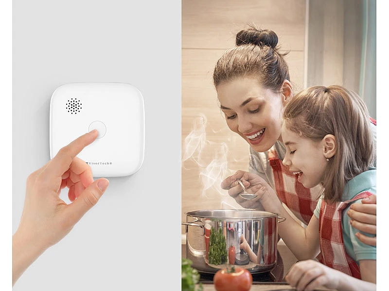 VisorTech Funkfeuermelder:3er-Set Drahtlos Vernetzbare Funk-Rauchwarnmelder, 5-Jahres-Batterie 4 VisorTech Funkfeuermelder:3er-Set Drahtlos Vernetzbare Funk-Rauchwarnmelder, 5-Jahres-Batterie – Bild 4