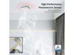VisorTech Rauch-Melder-Alarmanlage:5er-Set Drahtlos Vernetzbare Funk-Rauchwarnmelder, 5-Jahres-Batterie -Shop Für Smart-Home-Produkte zx3292 5 1