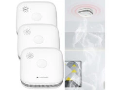 VisorTech Funkfeuermelder:3er-Set Drahtlos Vernetzbare Funk-Rauchwarnmelder, 5-Jahres-Batterie