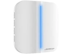 Somikon WLAN Türklingel:2 WLAN-Steckdosen-Empfänger, Kinetischer Klingelknopf, App, 100m, 80dB -Shop Für Smart-Home-Produkte zx5003 1 1