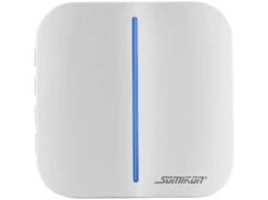Somikon WLAN Türklingel:2 WLAN-Steckdosen-Empfänger, Kinetischer Klingelknopf, App, 100m, 80dB -Shop Für Smart-Home-Produkte zx5003 4 1