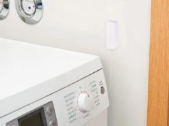 Luminea Home Control Wassermelder Alexa:WLAN-Wassermelder, Externer Sensor, App, Bis 2 Jahre Batterie-Laufzeit -Shop Für Smart-Home-Produkte zx5004 5