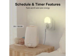 Luminea Home Control LED-Nachtlicht-Plug-in:2er-Set WLAN-Steckdose Mit LED-Nachtlicht, App & Sprachsteuerung, 16 A 16 Luminea Home Control LED-Nachtlicht-Plug-in:2er-Set WLAN-Steckdose Mit LED-Nachtlicht, App & Sprachsteuerung, 16 A -Shop Für Smart-Home-Produkte zx5046 5 2