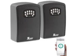 Xcase Bluetooth-Schlüsselsafe:2er Set Mini-Schlüssel-Safe Mit Bluetooth Und App, IP54 -Shop Für Smart-Home-Produkte zx5055 25