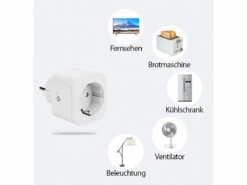 Luminea Home Control Funksteckdosen:WLAN-Steckdose, Apple-HomeKit-zertifiziert, Mit App & Sprachsteuerung -Shop Für Smart-Home-Produkte zx5107 10
