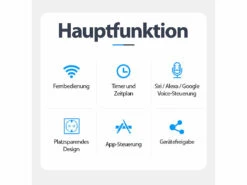 Luminea Home Control Funksteckdosen:WLAN-Steckdose, Apple-HomeKit-zertifiziert, Mit App & Sprachsteuerung -Shop Für Smart-Home-Produkte zx5107 12
