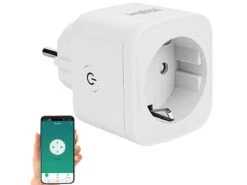 Luminea Home Control Funksteckdosen:WLAN-Steckdose, Apple-HomeKit-zertifiziert, Mit App & Sprachsteuerung -Shop Für Smart-Home-Produkte zx5107 24