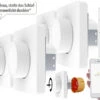 Luminea Home Control Alexa Dimmer-Schalter:4er WLAN-Lichtschalter & Dimmer Mit Dreh-/Drück-Funktion Und App