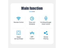 Luminea Home Control Smarte Steckdose:2er-Set WLAN-Steckdosen, Apple-HomeKit-zertifiziert, Sprachsteuerung -Shop Für Smart-Home-Produkte zx5134 7