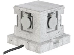 Royal Gardineer Steckdosenstein:4-fach-WLAN-Garten-Steckdose, App, Sprachbefehl, 16 A, 3.680 W, IP44 -Shop Für Smart-Home-Produkte zx5138 1