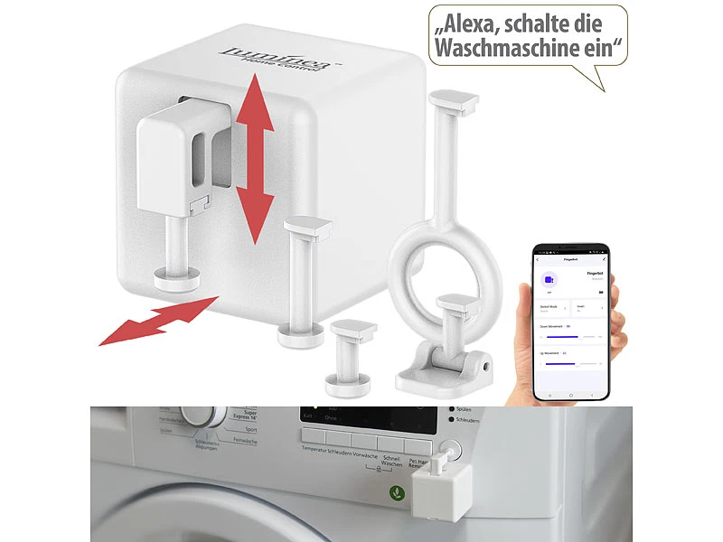 Luminea Home Control Funk-Schalter-Aufsätze:2er-Set Smarte Schalter-Aufsätze Für Kippschalter & Taster, Mit App 11 Luminea Home Control Funk-Schalter-Aufsätze:2er-Set Smarte Schalter-Aufsätze Für Kippschalter & Taster, Mit App – Bild 11