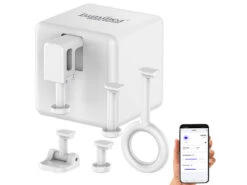 Luminea Home Control Bluetooth Schalter:4er-Set Smarte Schalter-Aufsätze Für Kippschalter & Taster, Mit App -Shop Für Smart-Home-Produkte zx5145 26 2