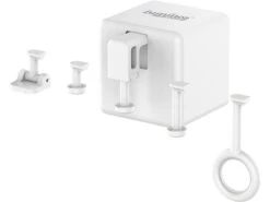 Luminea Home Control Bluetooth Schalter:4er-Set Smarte Schalter-Aufsätze Für Kippschalter & Taster, Mit App -Shop Für Smart-Home-Produkte zx5145 4 2
