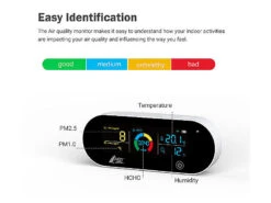 AGT Luftmesser:5in1-Akku-Luftqualitätsmesser, HCHO, PM1/2,5, Temperatur U.v.m., App -Shop Für Smart-Home-Produkte zx5160 4