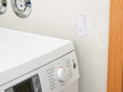 Luminea Home Control ZigBee Wassersensor:2er-Set ZigBee-Wassermelder Mit Externem Sensor, App -Shop Für Smart-Home-Produkte zx5233 3 1