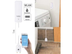 Luminea Home Control Wassermelder Funk:3er-Set ZigBee-Wassermelder, Ext. Sensor, 2 J. Batterielaufzeit, App -Shop Für Smart-Home-Produkte zx5233 6