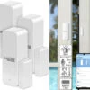 Luminea Home Control Alarmanlagen:3er-Set ZigBee-Tür- & Fensteralarm, Für Alexa, GA Und Siri, App