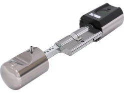 VisorTech Türschloss:Elektronischer Tür-Schließzylinder Mit WLAN-Gateway, Fingerscan, App -Shop Für Smart-Home-Produkte zx5257 9 1