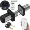 VisorTech Zylinderschloss:Elektronischer Tür-Schließzylinder, Code, 2 Schlüssel, Bluetooth, IP44