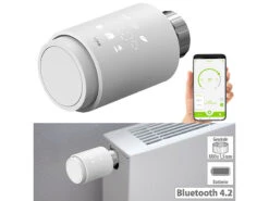 Revolt Heizkörperthermostate:3er-Set Programmierbare Heizkörper-Thermostate Mit WLAN-Gateway & App -Shop Für Smart-Home-Produkte zx5276 30