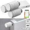 Revolt Heizkörperthermostate:3er-Set Programmierbare Heizkörper-Thermostate Mit WLAN-Gateway & App