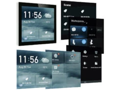 Luminea Home Control Smart Home Zentrale:Einbau-Smarthome-Zentrale, 4"/10,2cm Touchscreen, WLAN, ZigBee-Gateway -Shop Für Smart-Home-Produkte zx5285 15