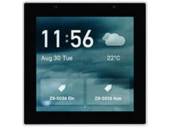 Luminea Home Control Smart Home Zentrale:Einbau-Smarthome-Zentrale, 4"/10,2cm Touchscreen, WLAN, ZigBee-Gateway -Shop Für Smart-Home-Produkte zx5285 3