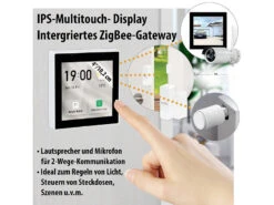 Luminea Home Control Smart Home Zentrale:Einbau-Smarthome-Zentrale, 4"/10,2cm Touchscreen, WLAN, ZigBee-Gateway -Shop Für Smart-Home-Produkte zx5285 9
