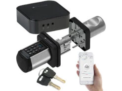 VisorTech Türschloss Mit Schlüssel:Elektronischer Tür-Schließzylinder, Code, 2 Schlüssel, IP44, M Gateway -Shop Für Smart-Home-Produkte zx5305 16