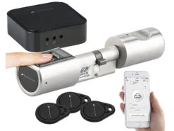 VisorTech Fingerprint Türschloss:Elektronischer Tür-Schließzylinder, Fingerprint, Transponder, Gateway -Shop Für Smart-Home-Produkte zx5308 12