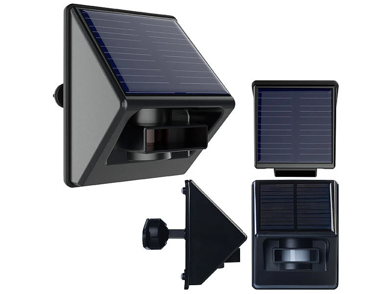 Luminea Home Control Bewegungssensor PIR:4er-Set Outdoor-PIR-Sensoren, Solarpanel, App, IP55, ZigBee-kompatibel 6 Luminea Home Control Bewegungssensor PIR:4er-Set Outdoor-PIR-Sensoren, Solarpanel, App, IP55, ZigBee-kompatibel – Bild 6