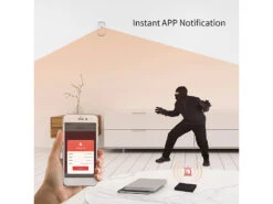VisorTech Alarmanlage Drahtlos:13-teiliges Funk-Alarmanlagen-Set: 11 Sensoren, SOS-Taster, WLAN, App -Shop Für Smart-Home-Produkte zx5314 4 1