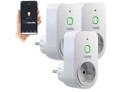Luminea Home Control Dimmersteckdosen:3er Smarte WLAN-Dimmer-Steckdose Mit Phasenabschnittsdimmer Bis 200 W 16 Luminea Home Control Dimmersteckdosen:3er Smarte WLAN-Dimmer-Steckdose Mit Phasenabschnittsdimmer Bis 200 W -Shop Für Smart-Home-Produkte zx5321 7