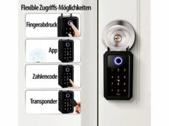 Xcase Tresor:Smarter Schlüssel-Safe & WLAN-Gateway, PIN Per Touch-Keys, Fingerprint -Shop Für Smart-Home-Produkte zx5336 0