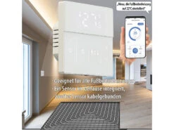 Revolt Alexa-Thermostat Heizung:4er-Set WLAN-Fußbodenheizung-Thermostate Mit App, Weiß -Shop Für Smart-Home-Produkte zx7207 4 1