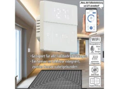 Revolt Thermostat WLAN Heizung:2er-Set WLAN-Fußbodenheizung-Thermostate Mit App, Weiß -Shop Für Smart-Home-Produkte zx7207 7 2