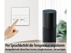 Revolt Alexa-Thermostat Heizung:4er-Set WLAN-Fußbodenheizung-Thermostate Mit App, Weiß -Shop Für Smart-Home-Produkte zx7207 8