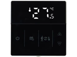 Revolt Alexa Thermostat:2er-Set WLAN-Fußbodenheizung-Thermostate Mit App, Schwarz -Shop Für Smart-Home-Produkte zx7208 1
