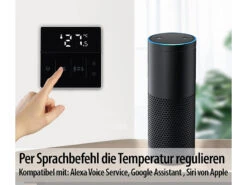 Revolt Heizung Thermostat WLAN:4er-Set WLAN-Fußbodenheizung-Thermostate Mit App, Schwarz -Shop Für Smart-Home-Produkte zx7208 8 1