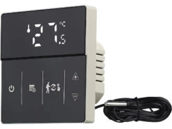 Revolt Heizung Thermostat WLAN:4er-Set WLAN-Fußbodenheizung-Thermostate Mit App, Schwarz -Shop Für Smart-Home-Produkte zx7208 9 1
