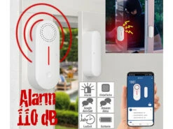 VisorTech Alarmanlage Türkontakt:2er-Set WLAN-Tür- & Fensteralarme Mit Sirene, App Und Sprachsteuerung -Shop Für Smart-Home-Produkte zx7211 10