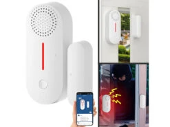 VisorTech Türkontakt Alarm:4er-Set 2in1-WLAN-Tür- & Fensteralarm, Sirene, App Und Sprachsteuerung -Shop Für Smart-Home-Produkte zx7211 9 1